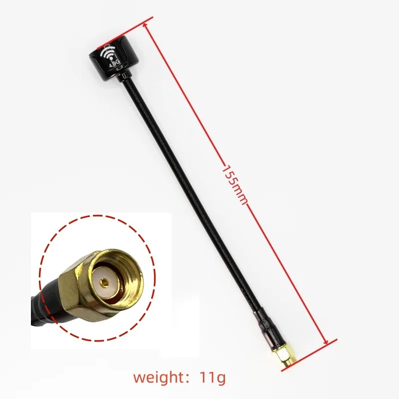 4.9GHz 3rd Generation Lollipop Antenna, High Gain Omnidirectional VTX Antenna for FPV Drone view 2