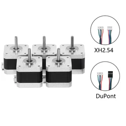 TWO TREES Nema 17 Stepper Motor 42 Motor 4-lead 17HS4401 NEMA17 42BYGH 1.5A with DuPont Line for 3D Printer Parts and CNC Parts