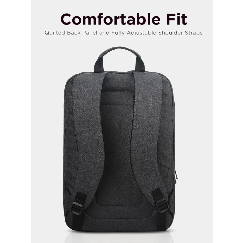 Mochila para Laptop de 15,6 Polegadas, Design Leve e Resistente à Água para Uso em Viagens, Negócios ou Universidade na Cor Preta