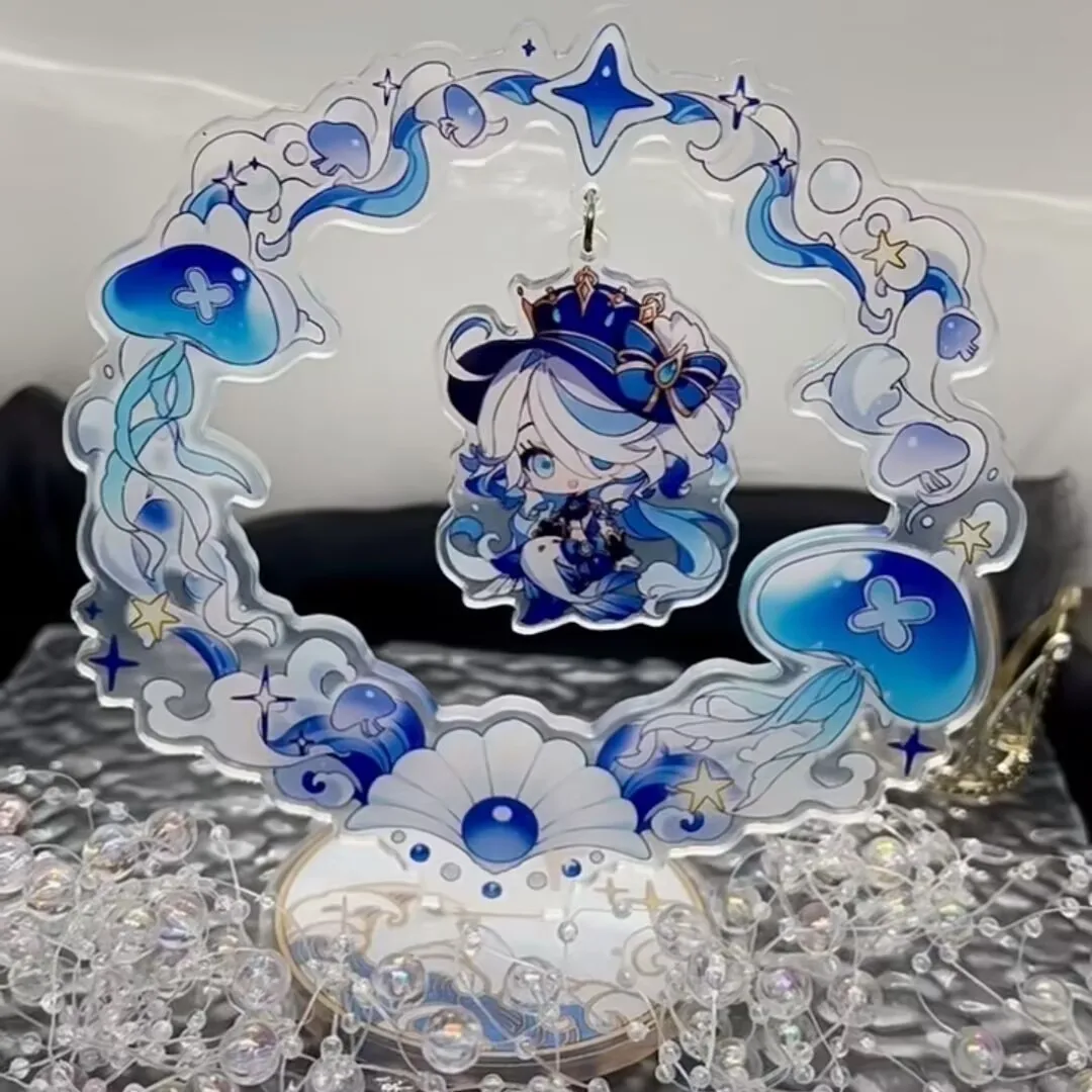 

Genshin Impact 'Funina' Rocking Board, Lettered tabletop, Scattered warrior figurine, Carlos Prince Acrylic peripheral cosplay