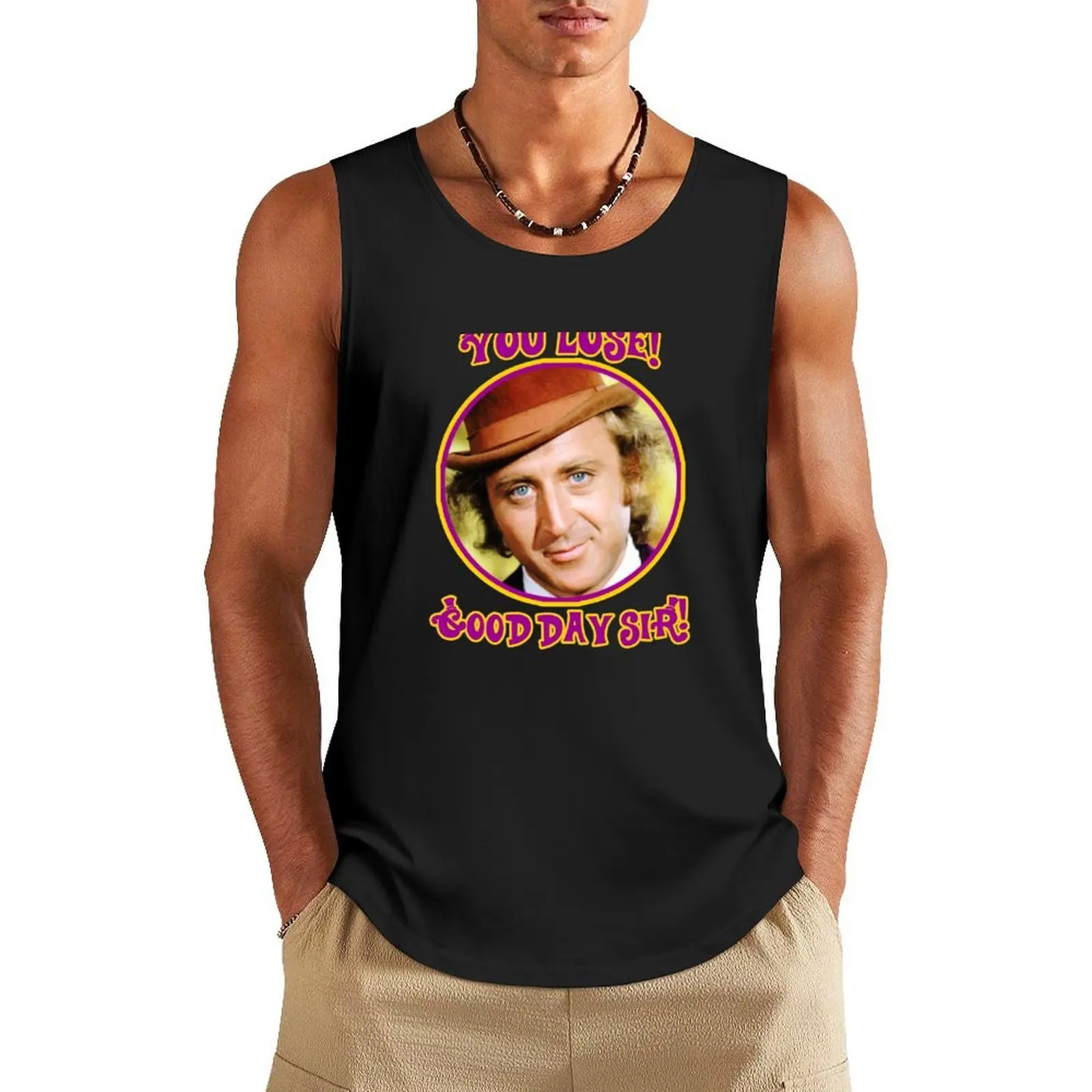 

You Lose! Good Day Sir! Tank Top gym training accessories T-shirt men Gym t-shirt man