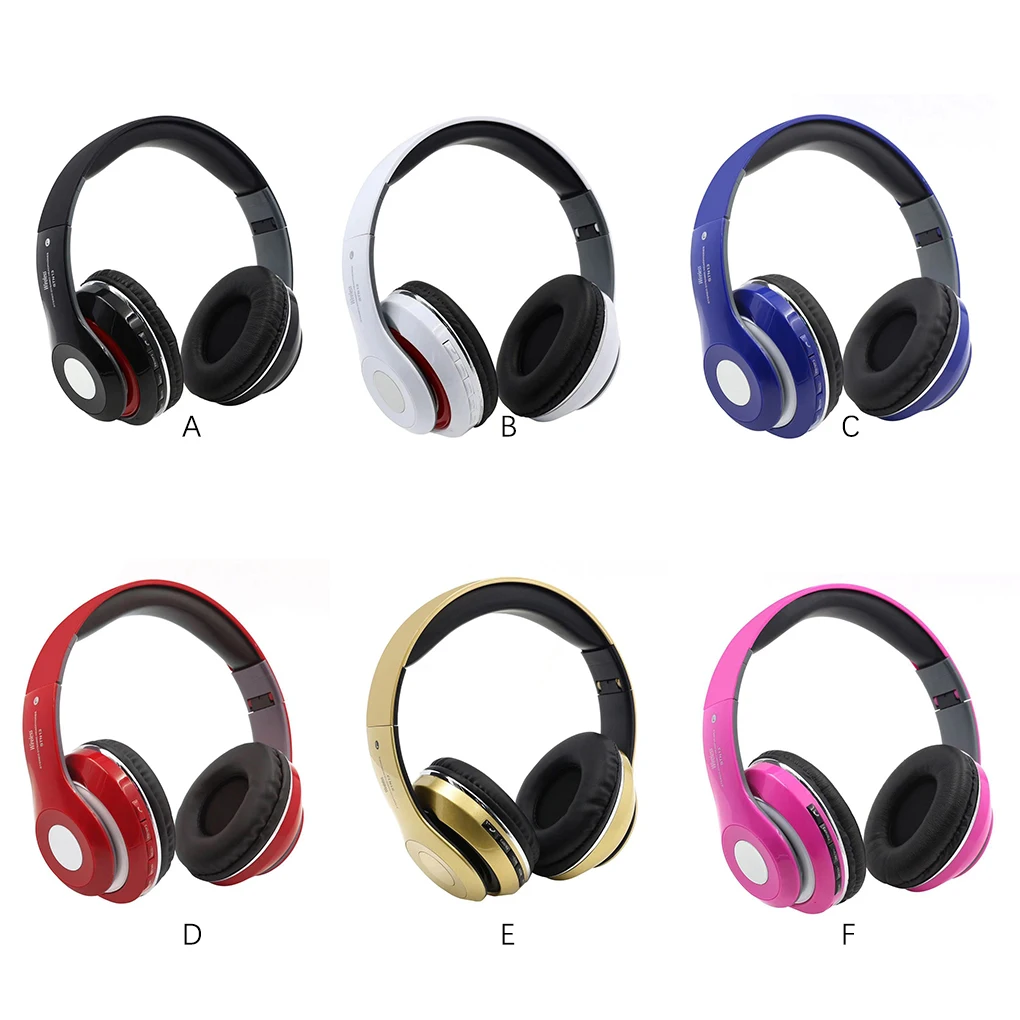 

Stereo Earphone Foldable Headphone Noise Canceling Music Headset Earmuffs Red