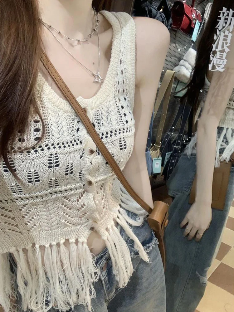 korean-sle-hollow-out-knitted-crop-top-women-summer-new-pure-desirable-sexy-fringed-ele-top-trendy-svel-vest