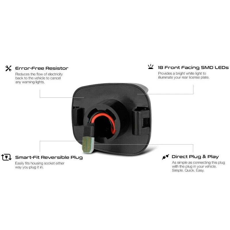 أضواء لوحة ترخيص LED مقاومة للماء ، ضوء خلفي ، مصباح خلفي لنيسان ، نافارا ، D40 ، فرونتير ، تيتان ، من من من من من من ؟