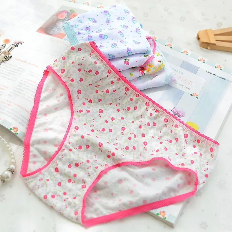 

6Pcs/Lot Cotton Girls Kids Short Briefs Children Underwear Underpants Baby Panties 2-12Years