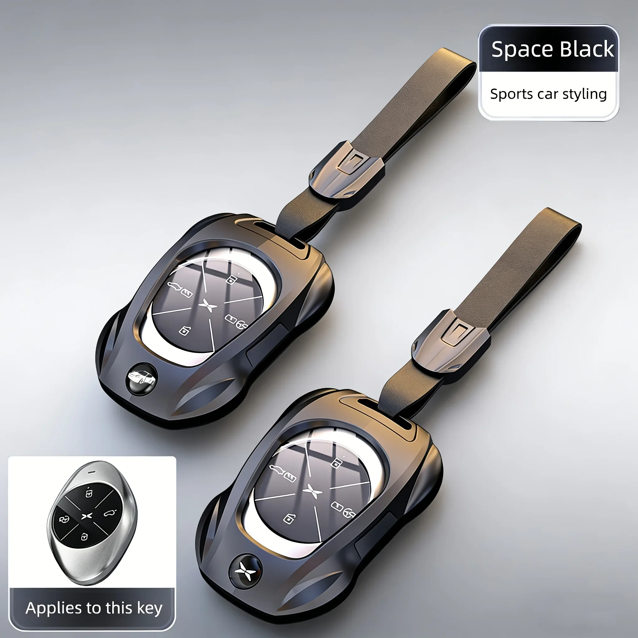 Full Cover Car Key Case Protective Shell Key Ring Holder Applicable for XPeng P7 G6 G9 P5 G3 G3i Remote Key Accessories