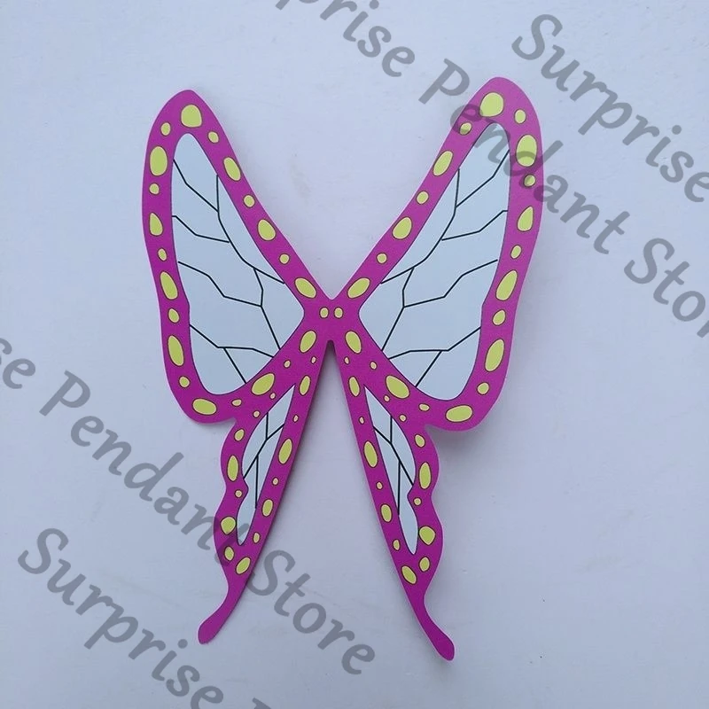 Demon Slayer colleagues ambitus Kochou Shinobu Cosplay Butterfly hair clip prop( Flat and folding versions )