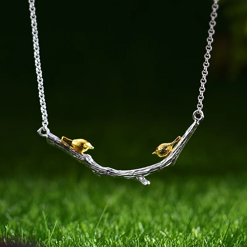 Lotus Fun Vintage Real 925 Sterling Silver Manta Ray Fish Pendant Fashion 18K Gold Chains and Necklace for Women Fine Jewelry image 6