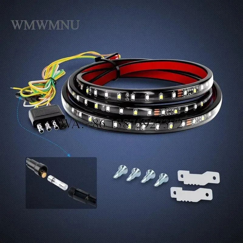 Wmwmnu 2025 60 Inch LED Tailgate Light Bar with Reverse and Sequential Turn Signals for Truck