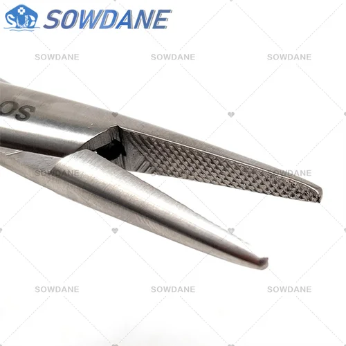 Imagen 2 del producto Punta dentada, ortodoncia Dental Mathieu, porta agujas, fórceps de 14cm, herramienta de instrumento de pico Extra fino