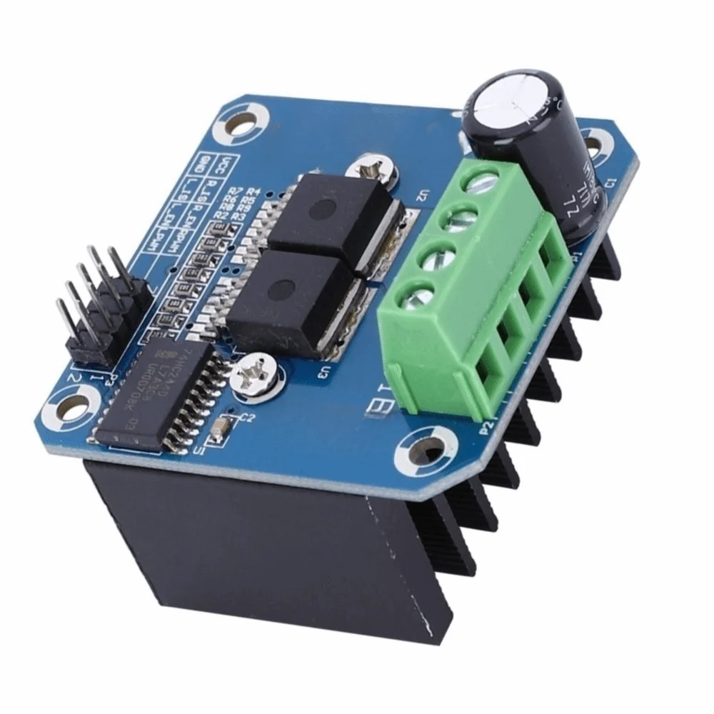 BTS7960 Motor Drive Module 5.5V to 27V 43 A BTS7960 43A Dual H-bridge High Power High Power Motor Drive Module Smart Car