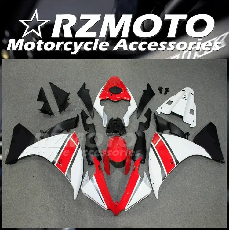 

New ABS Motorcycle Bike Whole Fairings Kit Fit for YAMAHA YZF - R1 2012 2013 2014 12 13 14 Bodywork set Cool Red White