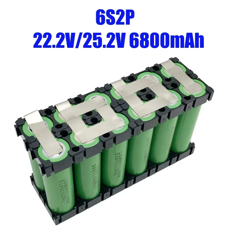 6 s2p 1P,5 s2p 1P, 4 s2p 1P, 3 s2p 1P, 2 s2p 1P,DIY baterie 18650 LGMJ1 3,4ah 6,8ah, do elektronarzędzi, bateria do zabawek zestawy, ze wspornikiem