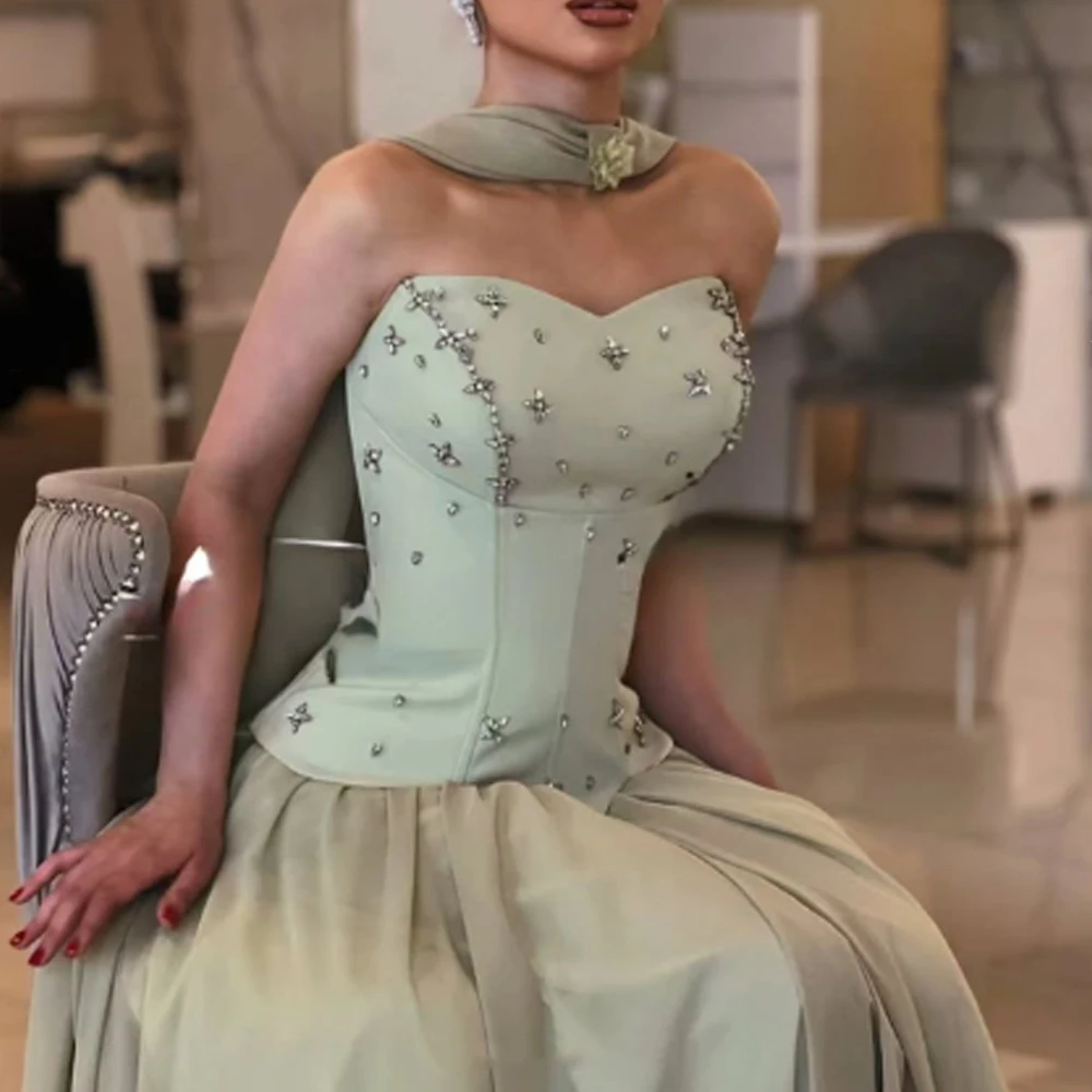Customized Off-shoulder Prom Dress Luxury Party Dresses Made Long High Quality Evening Gown Line A Robe Soiree Ball Gowns Women