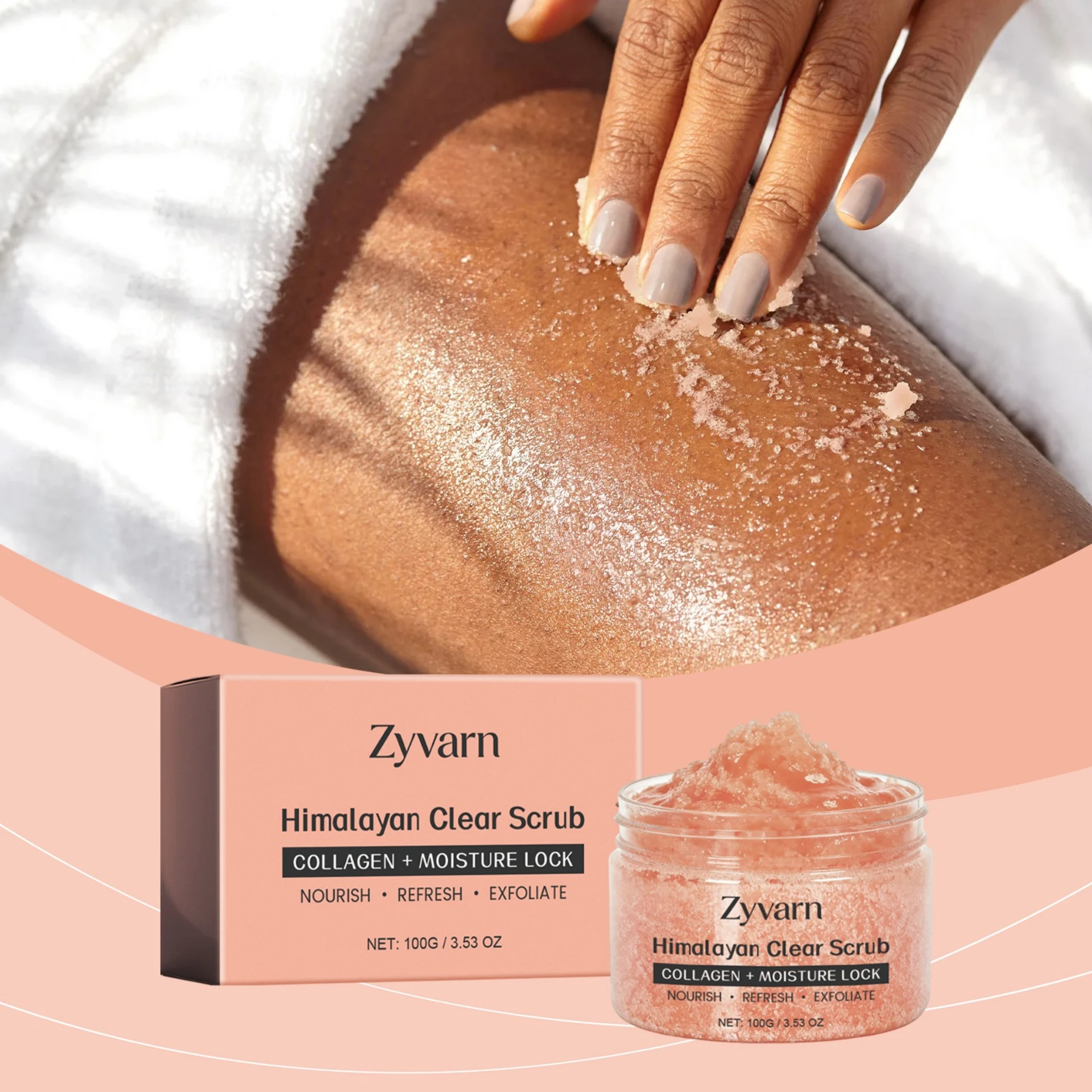 

Cleansing Scrub Gently Cleansing Body Moisturizing Smooth Refining Brightening Skin Tone Exfoliating Refreshing Care Scrub