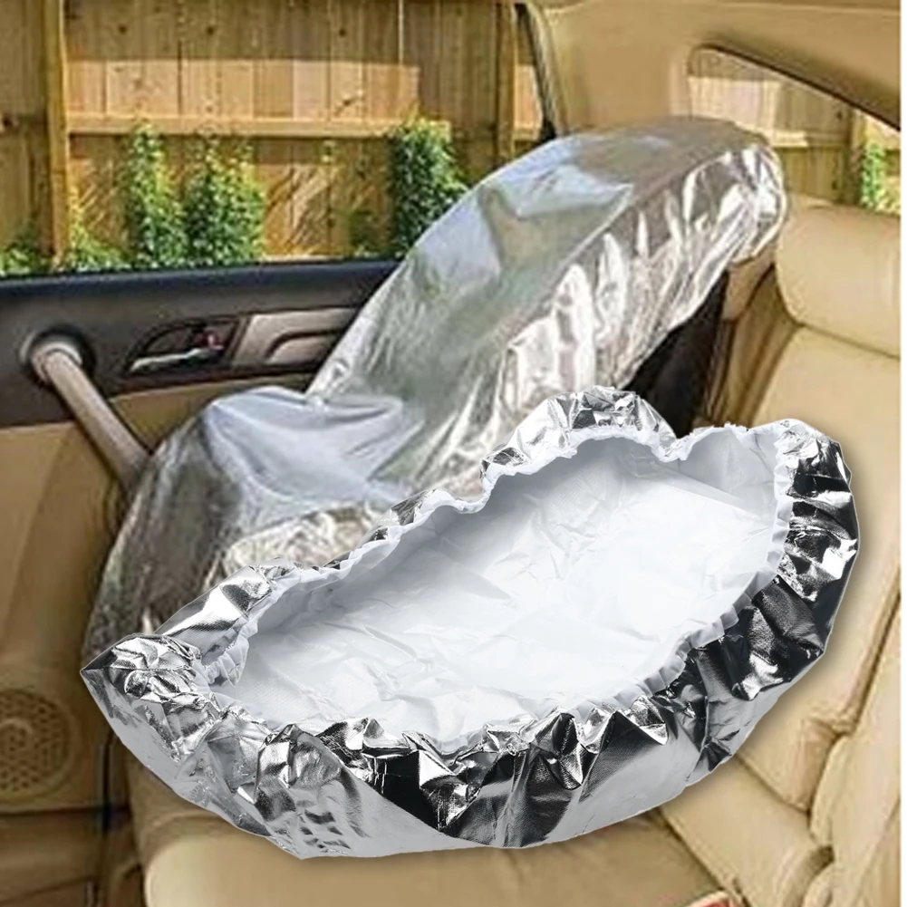 Car Seat Sunshade for Baby Reflective Heat Blocks Sun UV Rays Keeps Seat Cool Dust Cover Universal Car Safety Seat Accessories