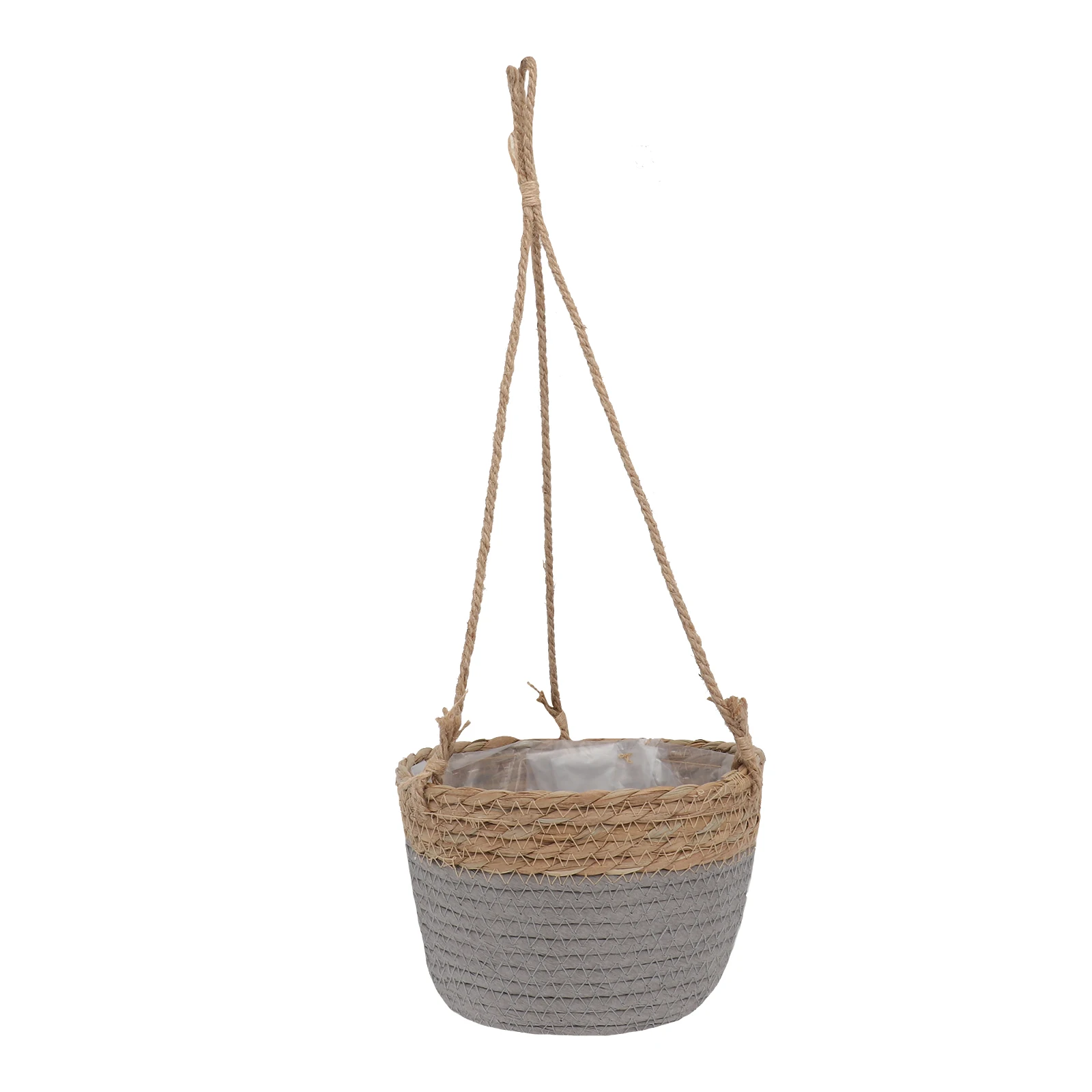 

Hanging Basket Flower Pot Hand Knitted Plant Storage Bin Blanket Wall Grass Decorative Indoor Planter Vase Durable Long Term Use