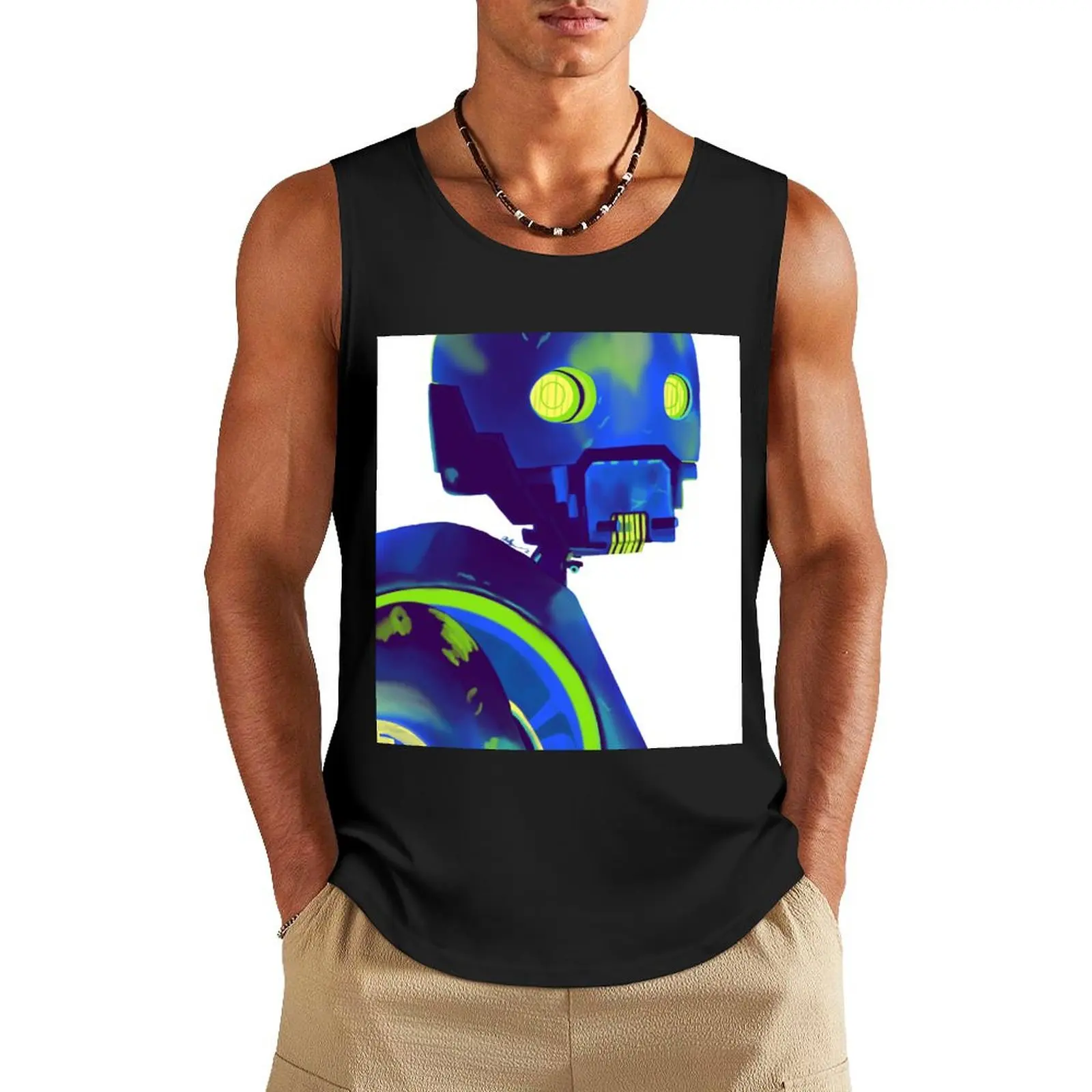 

This is a Bad Idea Tank Top gym for men basketball Sleeveless top Bodybuilding shirt