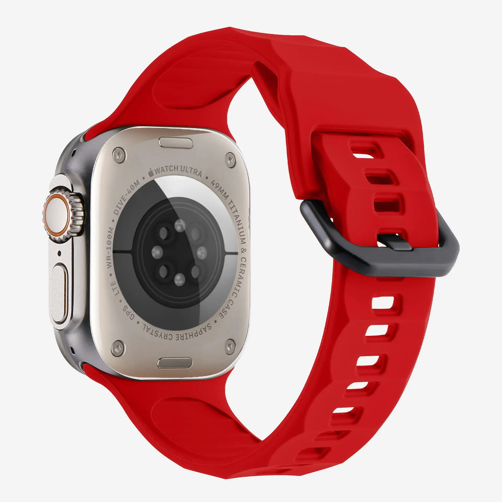 Sport Silicone Strap For Apple Watch Band 46mm 45mm 44mm 42 Silicone Strap Bracelet Correa Watchband For Apple Watch Ultra2 49mm