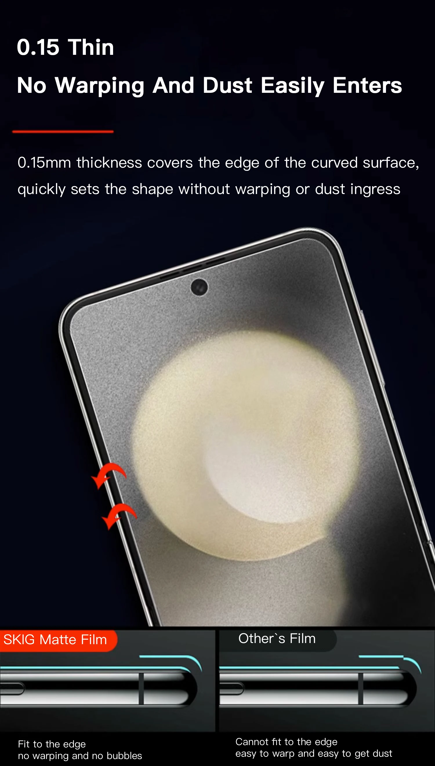2PCS Matte Hydrogel Film Für Samsung Galaxy Z Flip 6 5 4 3 Innere Äußere Weiche TPU Volle Abdeckung für Z Flip Screen Protector – Detail 4