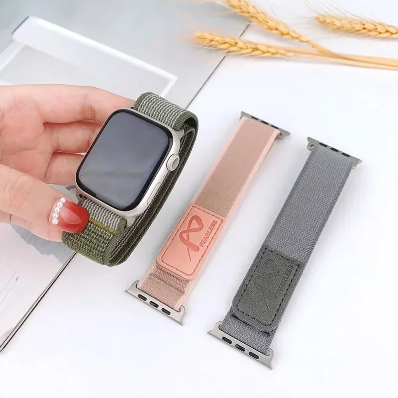 Correa Trail loop para Apple Watch band 44mm 40mm 45mm 41mm 46mm 42mm ultra 49mm pulsera cinturón para iwatch serie 10 9 7 se 6 8 5 4