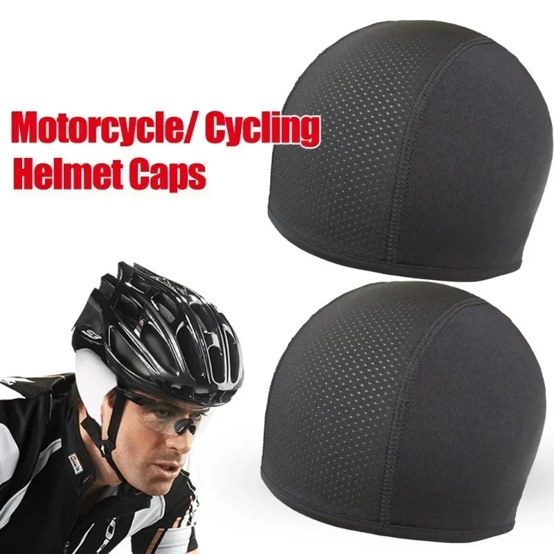 1/2pcs ​​Breathable Helmet Liner Cap for Cycling Motorcycle - Moisture-Wicking Balaclava Beanie, Unisex Sports Inner Hat