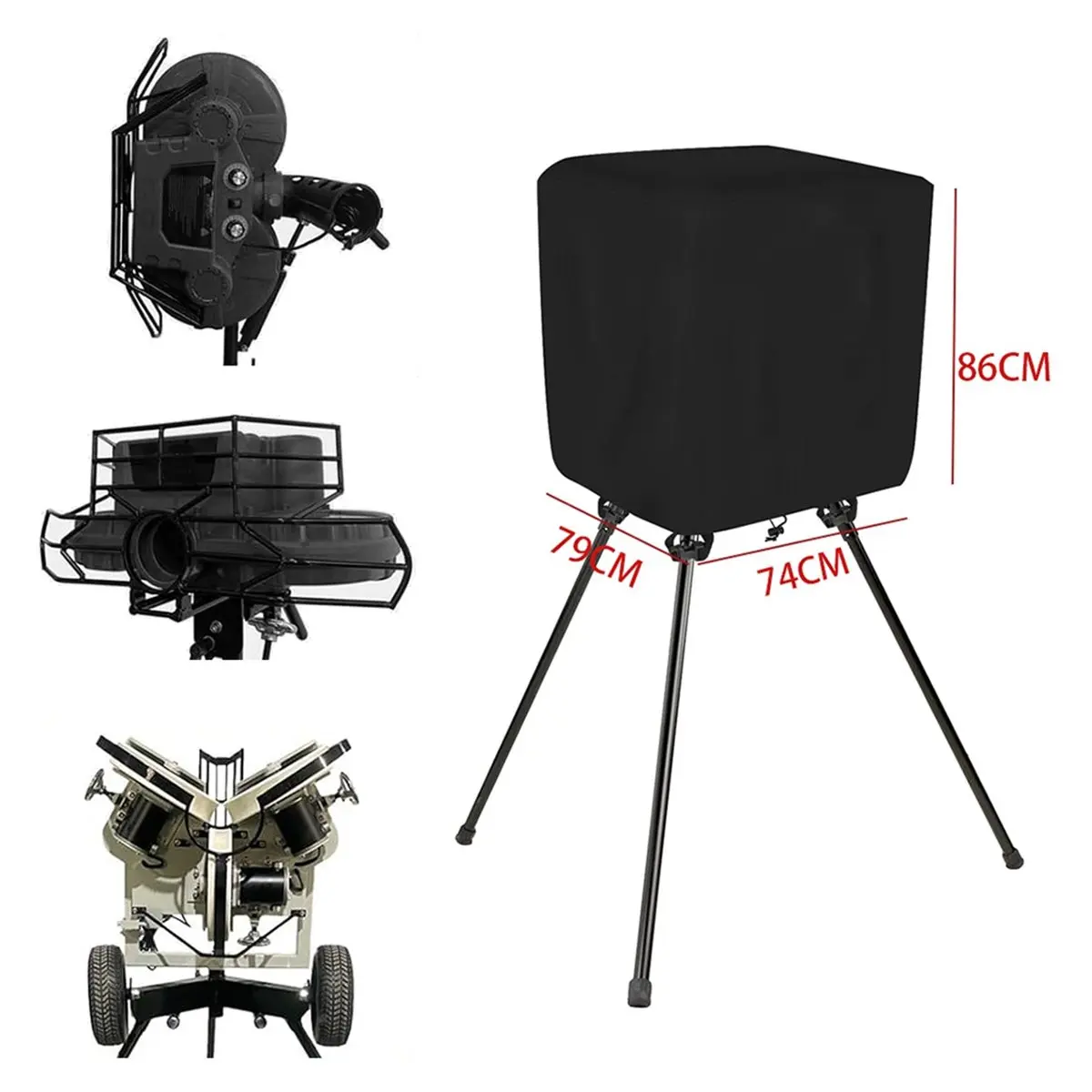 fitfit Pitching Machine Cover, Waterproof 420D Oxford Outdoor Softball Baseball Pitching Machine Dust Covers