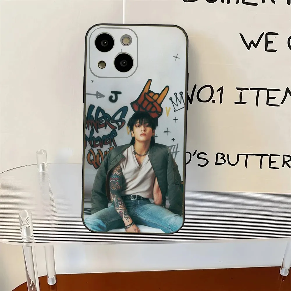 Kpop J-JungkookS Never Let Go Phone Case For iPhone 16,15,14,13,12,Pro,Max,11,7,8,Plus,XR,XS Max Shockproof Silicone Soft Shell