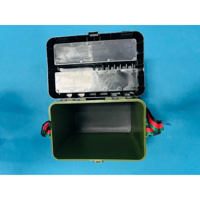 Fishing box, fishing box, toolbox, portable diagonal back fish bucket, multi-functional storage box