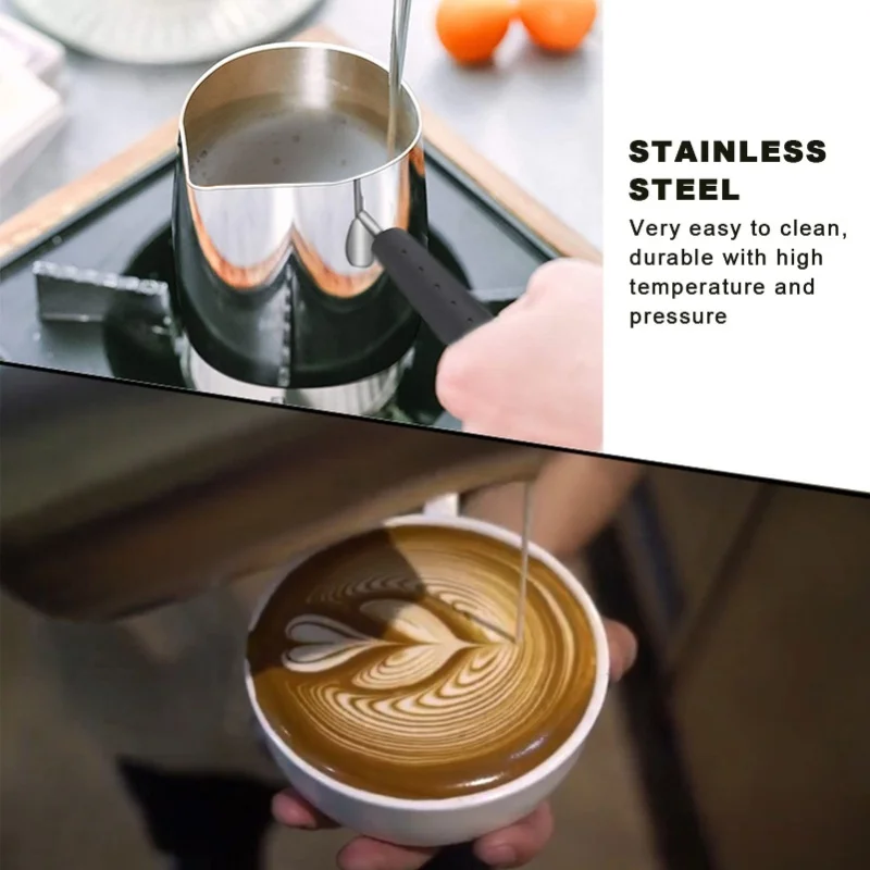 Turkish Coffee Pot Stainless Steel Glossy Surface High Temperature Resistant Easy To Clean Butter Warmer