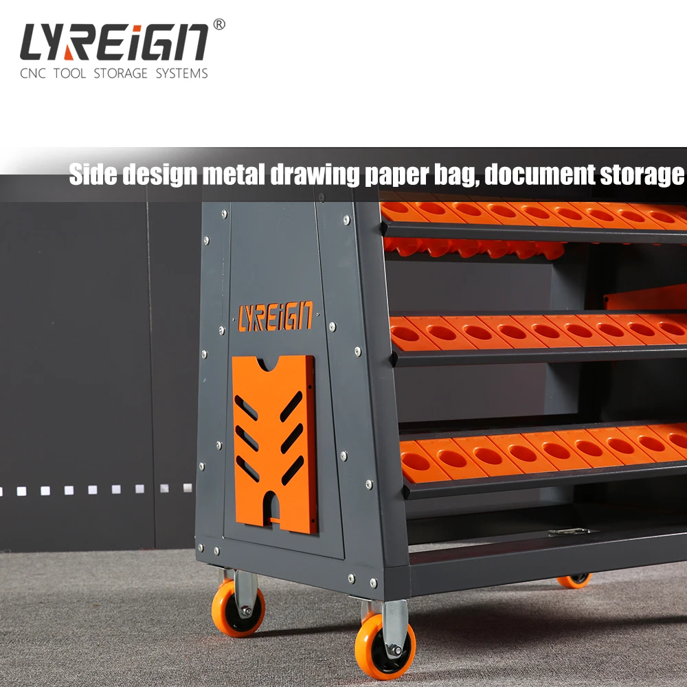 LYREIGN CNC Tool Rest, Mobile CNC Tool Storage Cart/CNC Tool Holder cart , CNC Tool Trolley, CNC Tool Storage Mass Storage CNC H