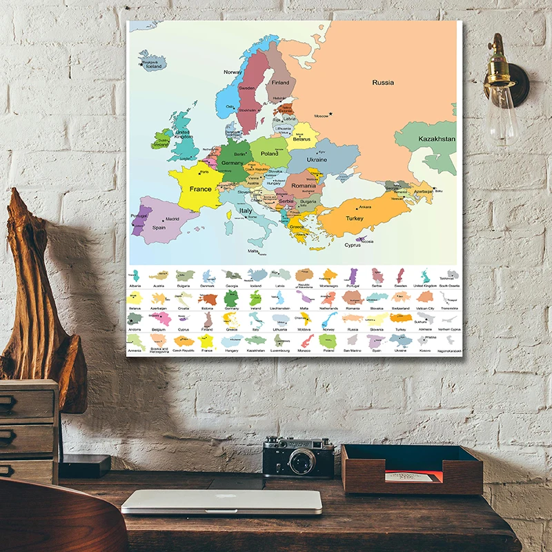 english-map-europe-map-political-distribution-maphome-decorstudygeographical-toolstourism-education-tools