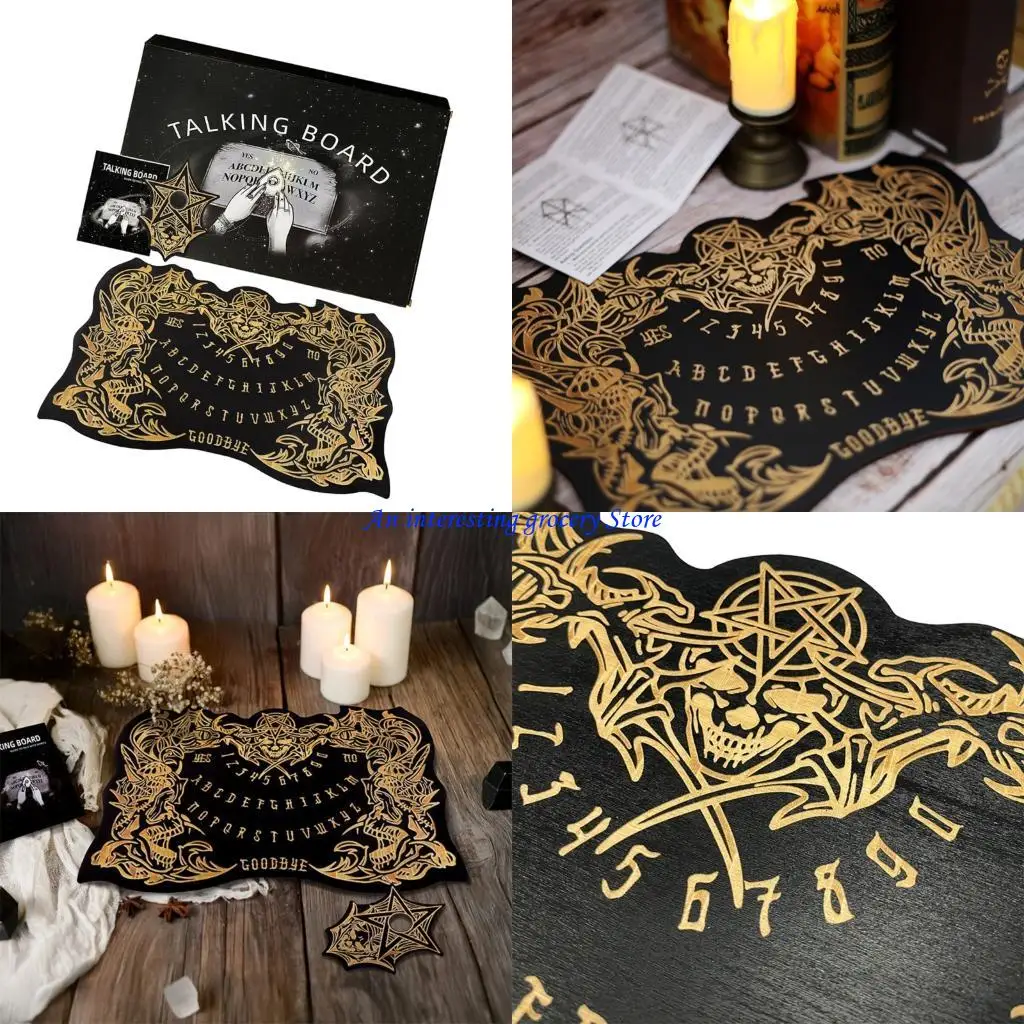 

652D Davination Daving Board Spirit Talking Board Game Метафизическое сообщение черепа