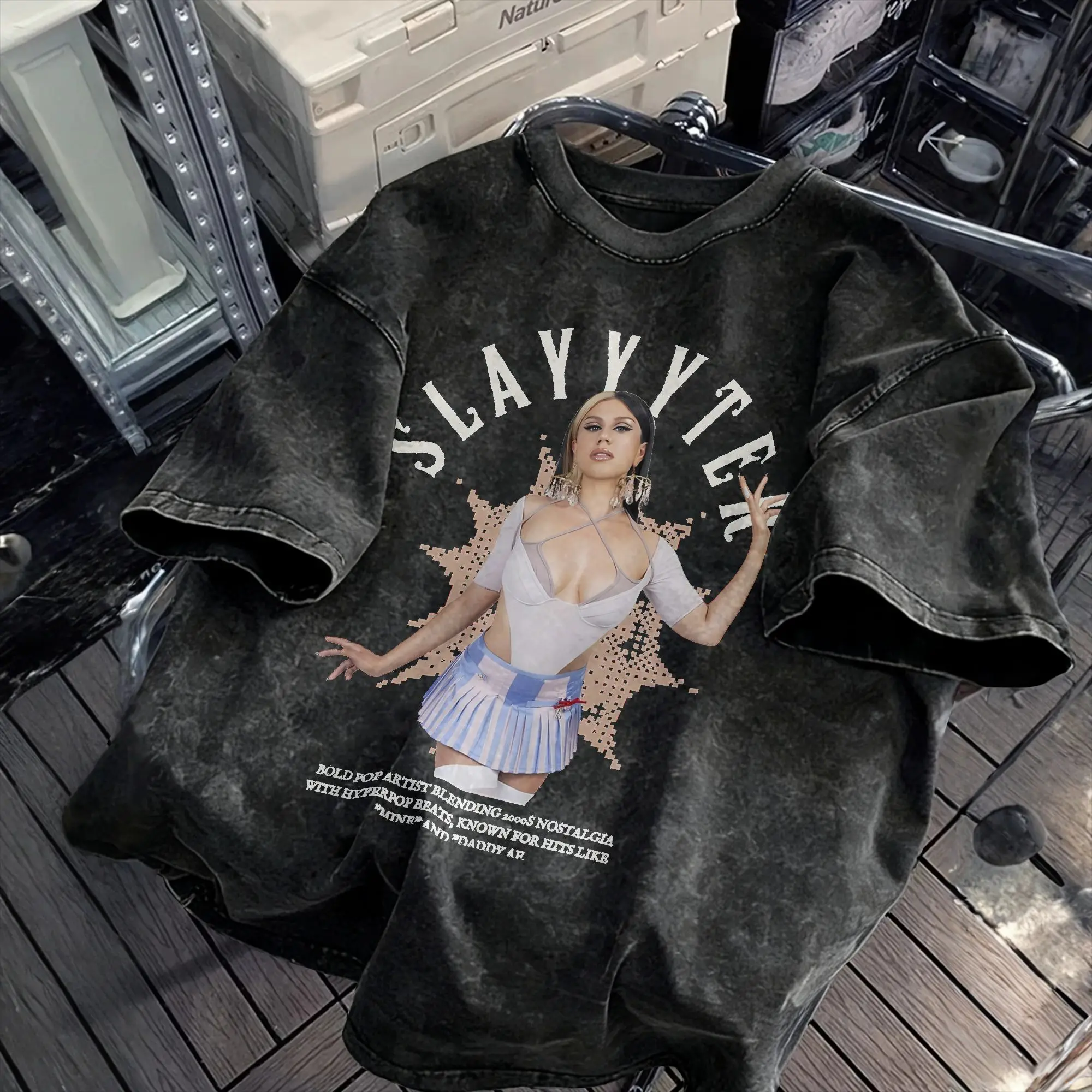 Man T-Shirt Hyperpop Dreams- A Tribute to Slayyyter Washed T Shirts Hippie  Summer Tees Awesome Design Casual Clothes Gift