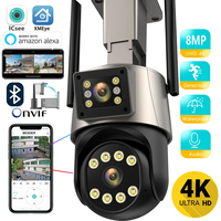 4K 8MP Wifi IP Camera Dual Lens Waterproof Security CCTV Surveillance ICSEE App VMS Protection