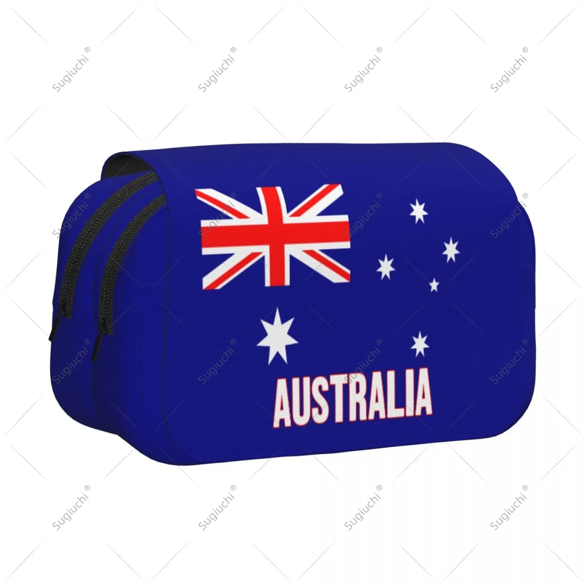 Pencil Case Scissors Bags 3D Australia Flag Double-layer Oxford Cloth Stationery Storage Pen Box Case