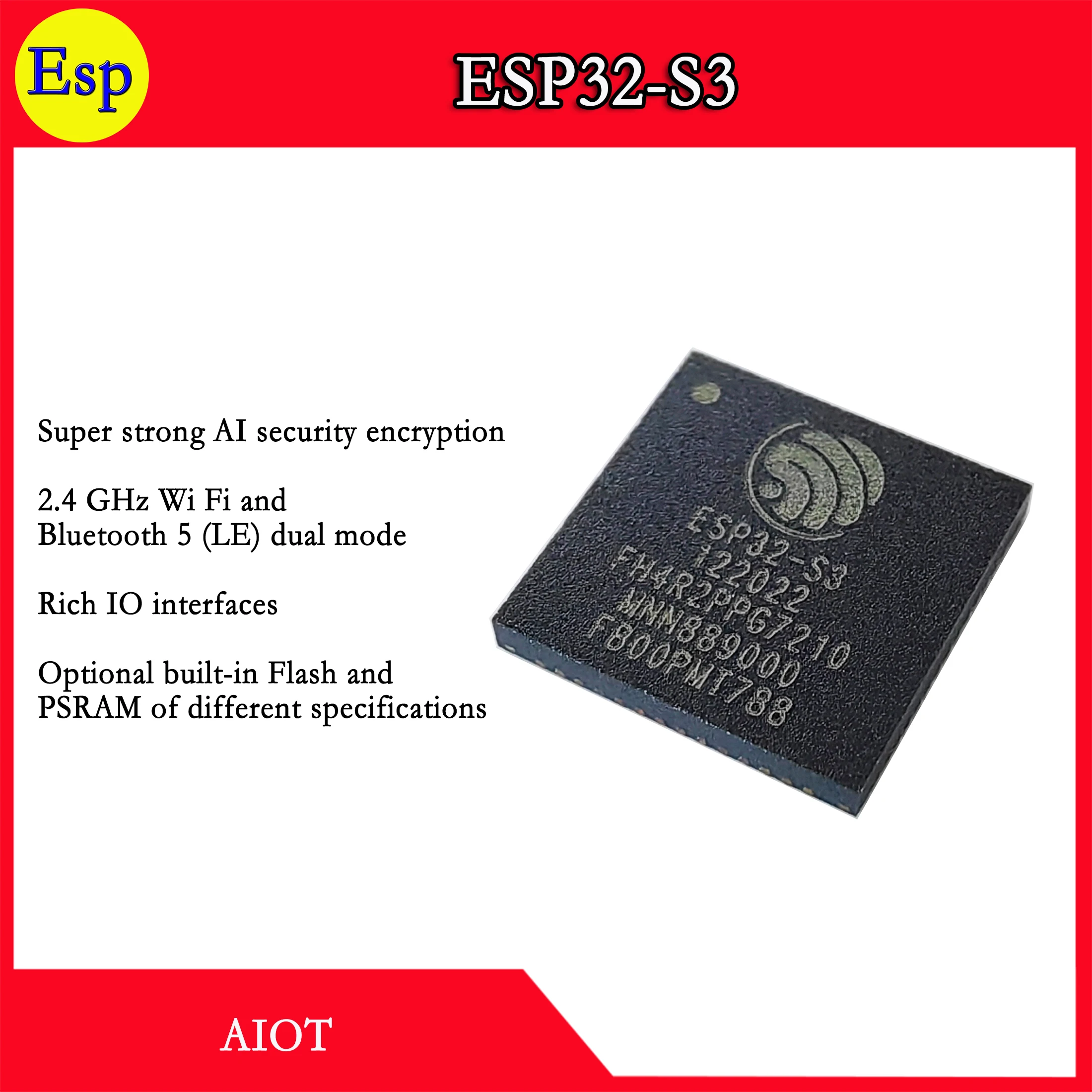 ESP32 S3 series ESP32-S3 ESP32-S3R2 ESP32-S3R8 ESP32-S3FN8 ESP32-S3R8V ESP32-S3FH4R2 Espressif Series SoC Espressif Systems AIoT