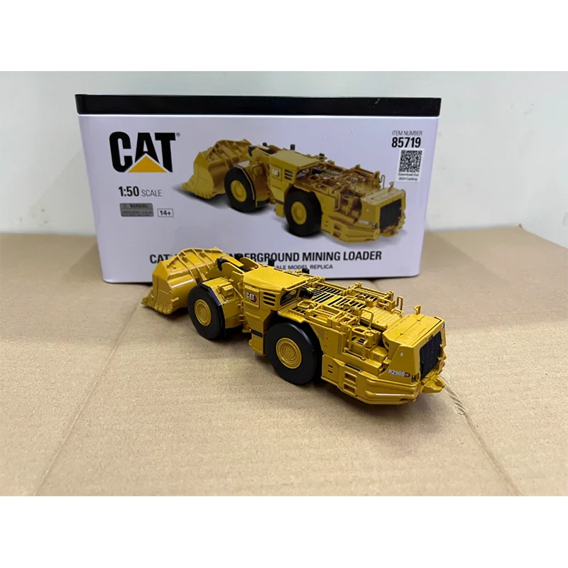 DM 1:50 CAT R2900 XE Underground Mining Loader Alloy Forklift  Model Souvenir Display Boy Gift Collection Vehicle Toy Decoration