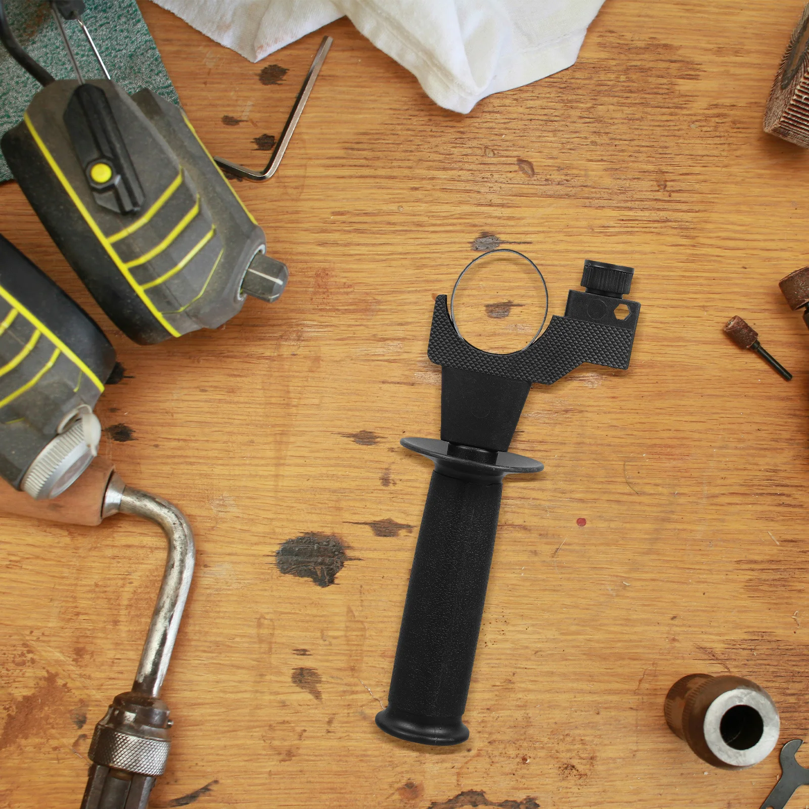 مقبض مطرقة كهربائية تأثير الحفر الجانب الأمامي قبضة قابلة للاستبدال عدم الانزلاق قوي Abs الحديد ملحق لأداة الاستخدام اليومي