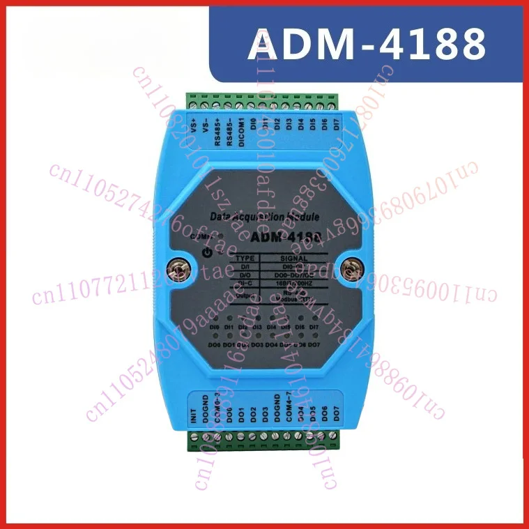 ADM-4188  8 digital inputs 8 digital outputs 8DI / DO acquisition module RS485 MODBUS