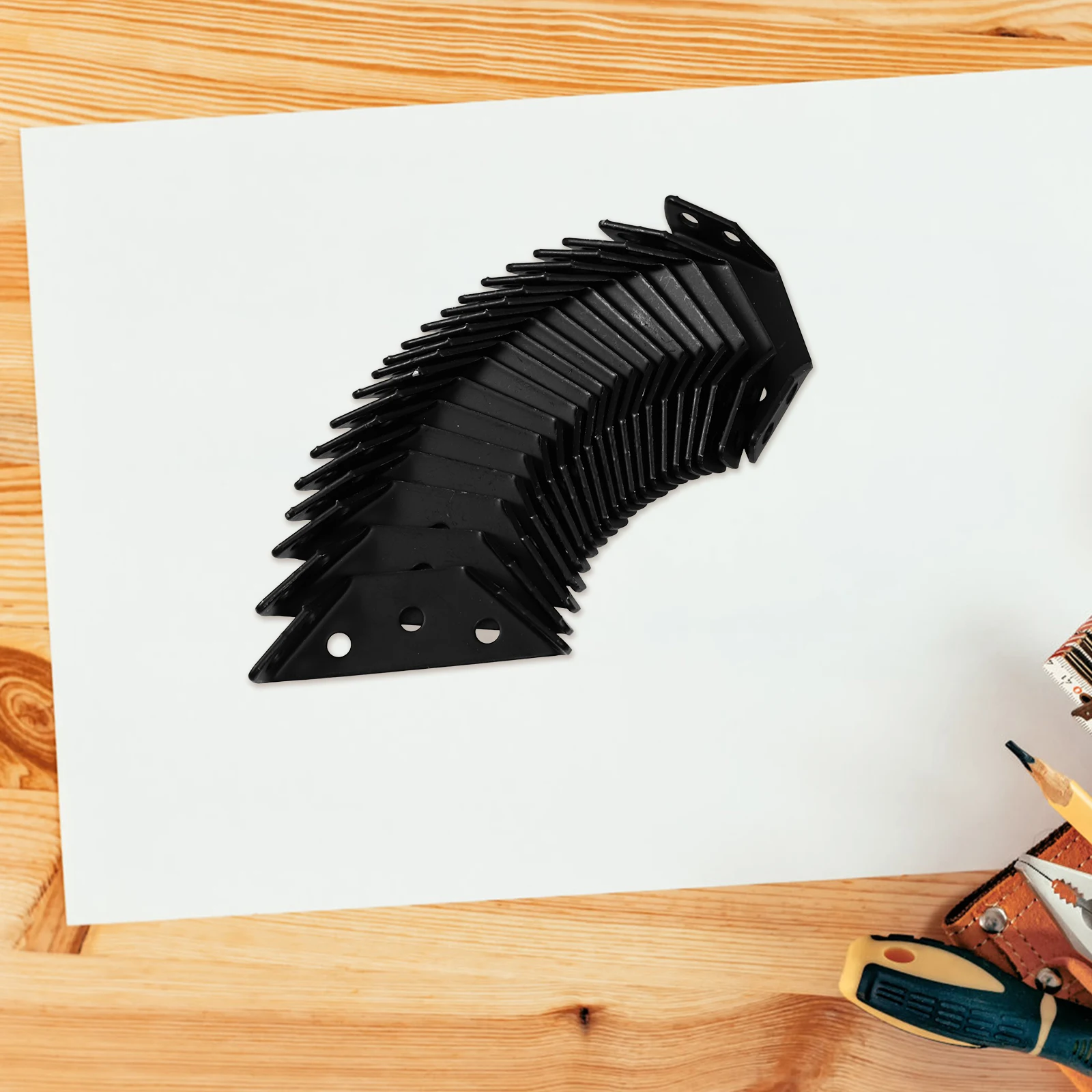 

20Pcs Stainless Steel Multifunctional Corner Brackets Cabinet Support Braces Furniture Hardware Small Angle Brackets for Shelves