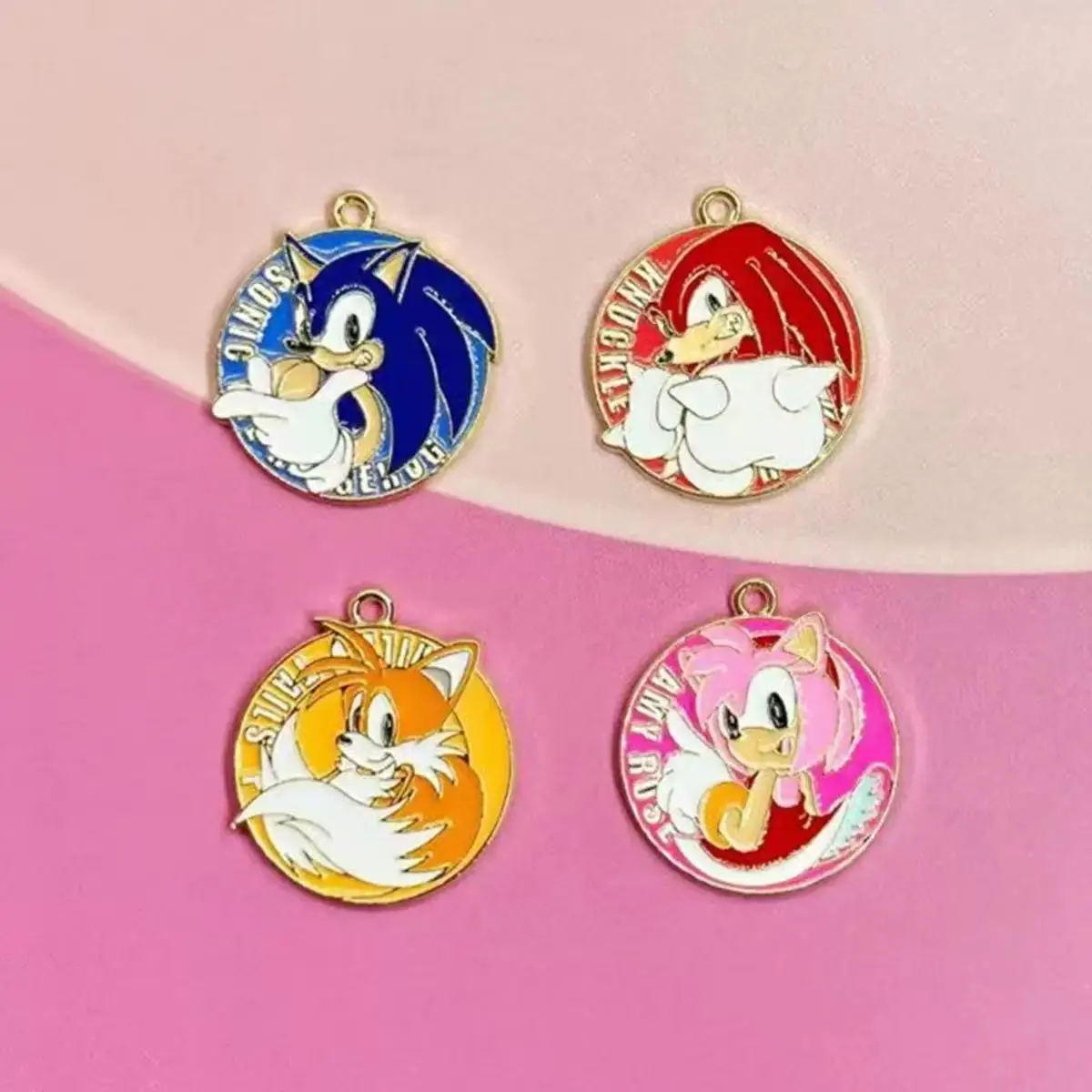 10Pcs  Cartoon Enamel Charms Pendant for Cosplay DIY Earrings Jewelry Make Bracelet Earrings Handmade Accessory