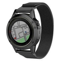 26mm 22mm spor Milanese kayış Garmin Fenix 7X 7 6 için güneş Fenix6 5/EPIX/Instinct 2/Descent Mk2i saat kayışı Watchband