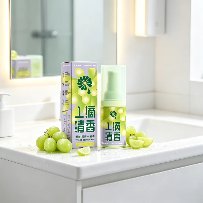 Home Fragrance Spray Bathroom Deodorant A Drop of Fragrance Bath Remove Smell Poop Green Grape Lasting Air Freshener Toilet Drop