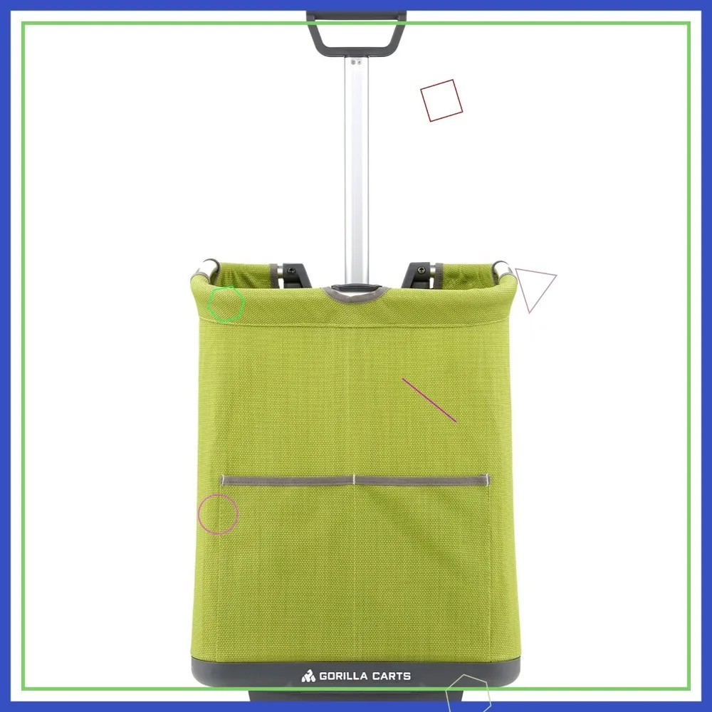 

Collapsible Soft-Sided Folding Garden Cart, 150-Pound Capacity, Green