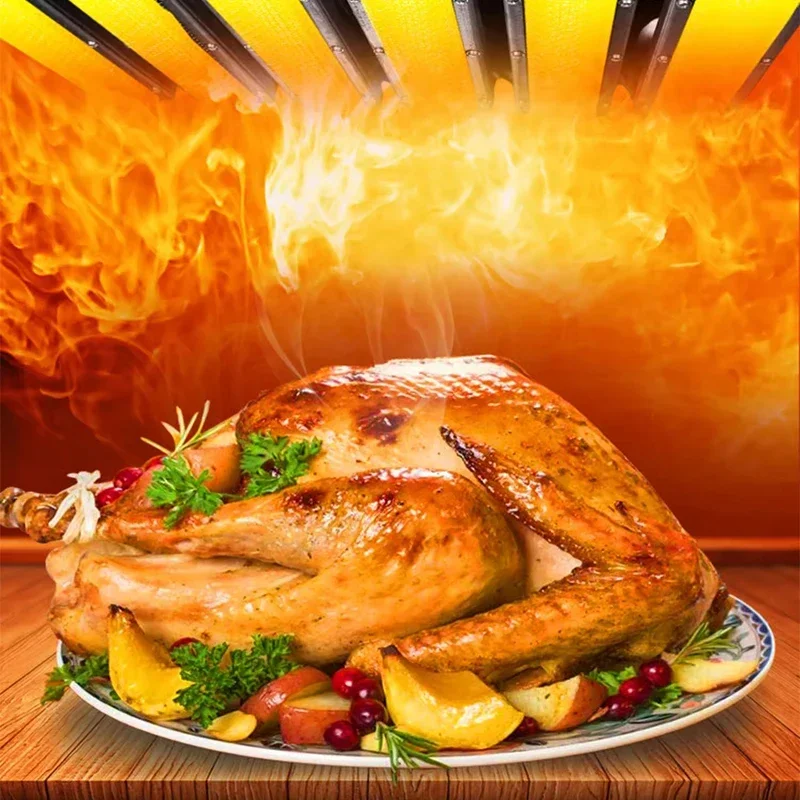 Máquina de salamandra comercial, comida para acampar, barbacoa de estilo japonés, superficie de calefacción de Gas para pescado, parrilla, barbacoa infrarroja sin humo