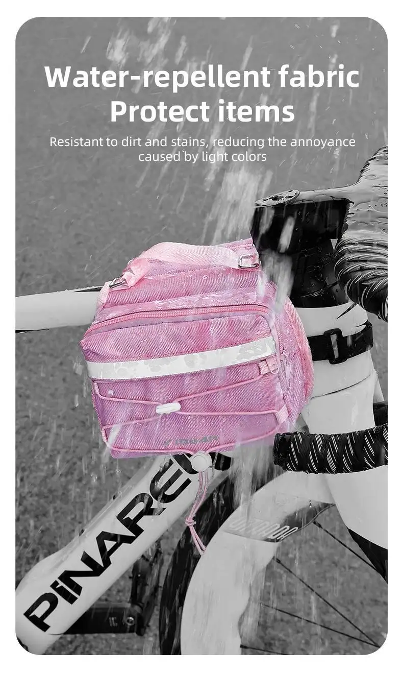 ESLNF Fahrradrahmentasche MTB mit oberer Gepäckträgertasche, reflektierender Streifen, mehrfarbig, für Fahrrad, wasserdicht, Rennrad – Detail 8
