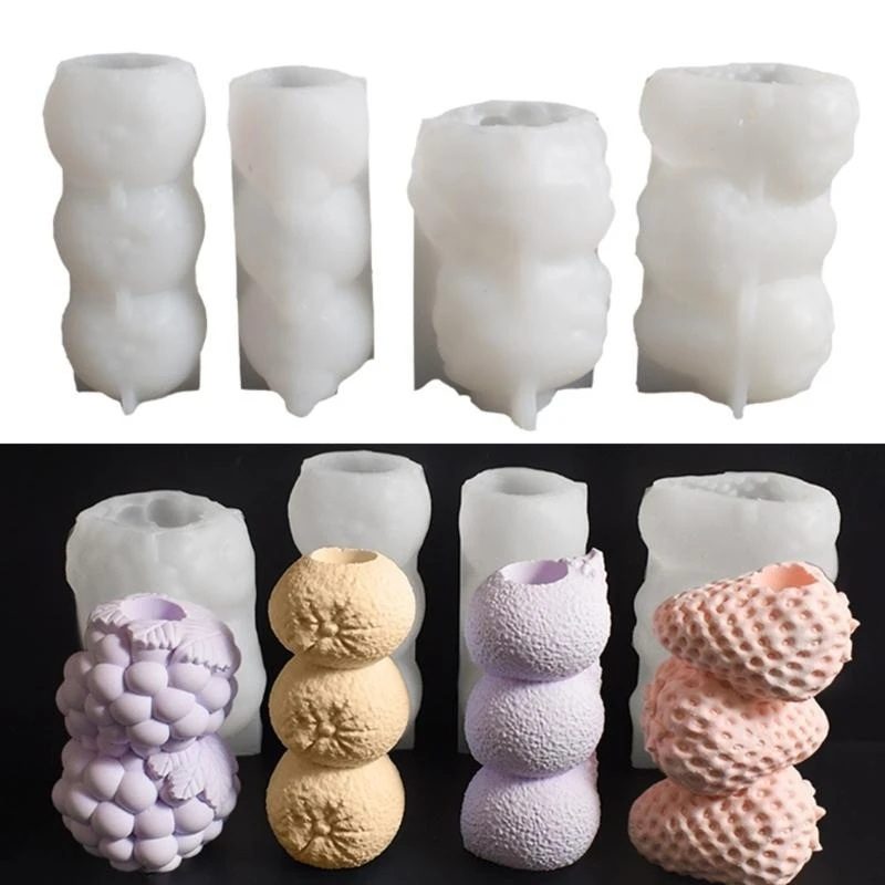 

N1HE Flexible Sturdy Overlapped Fruit Silicone Mold To Craft Holders Ornament