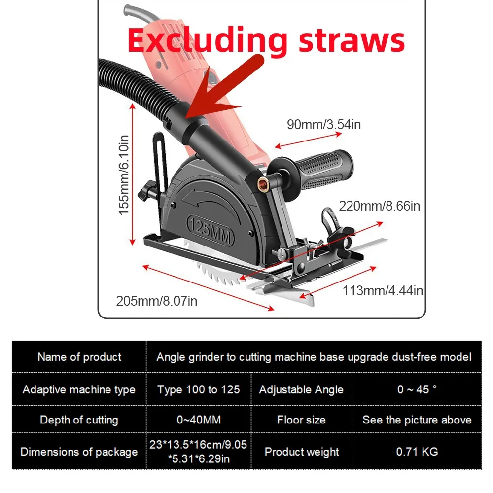 Hand Angle Grinder Converter To Cutter Cutting Machine Refit Electric Chain Saw Circular Saw Bracket Base Woodworking Table Tool