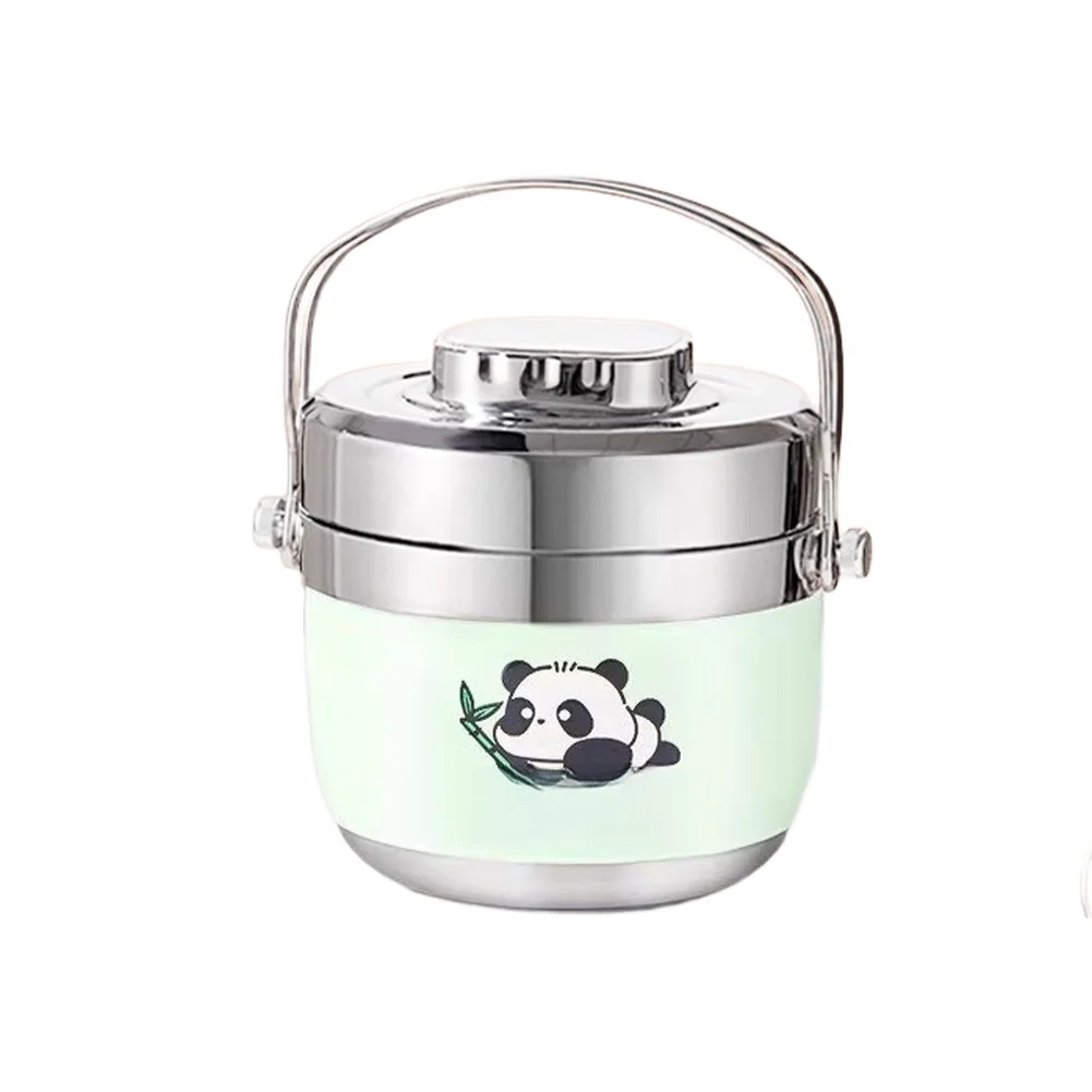 Leak Proof Lunchbox Insulated Lunch Box 304 Stainless Steel Dual Sealing System Ergonomic Handle Temperature Retention